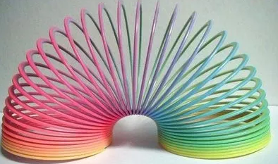juego de muelle loco Slinky, muelle de colores