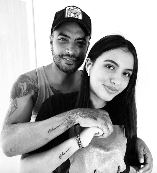 Tatuaje de Jhon Alex Castaño con su hija