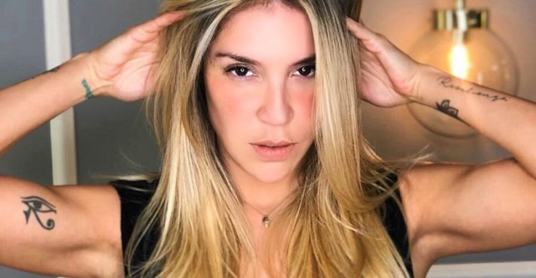 Valentina Lizcano posó con sugestivo body replicando censura