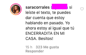 Sara Corrales es criticada por fotografía en la playa