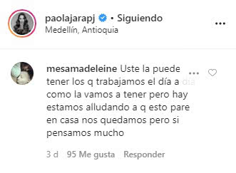 Paola Jara pasa por mal momento económico a causa de cuarentena