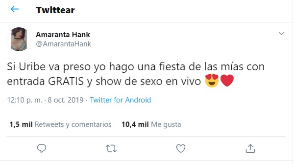pantallazo de twitter