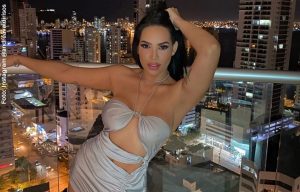 Andrea Valdiri impactó con sexy atuendo transparente