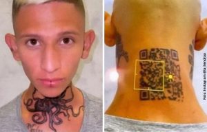 Tatuaje código QR de La Liendra no funciona y recibe burlas