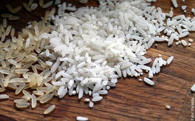foto de granos de arroz