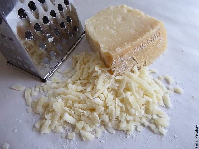 foto de queso rallado