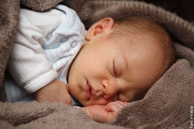 foto de bebé durmiendo