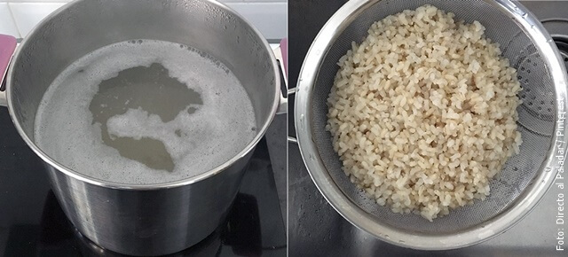 foto de cómo hacer arroz integral