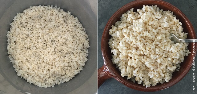 foto de arroz integral