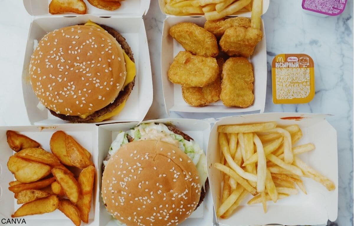Cuántas calorías tiene la comida rápida que consumes comúnmente