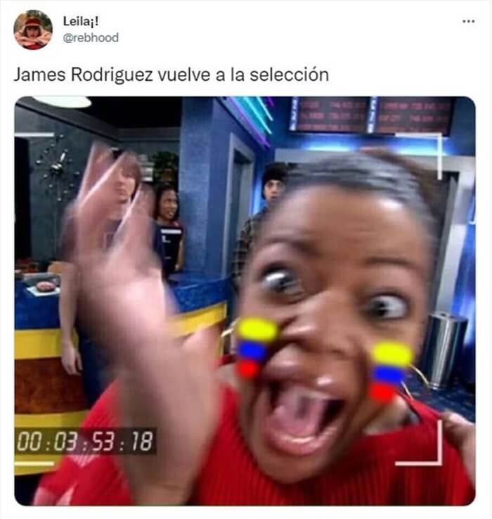 Meme 9 para ilustrar James Rodríguez regresa a la Selección Colombia y llueven los memes