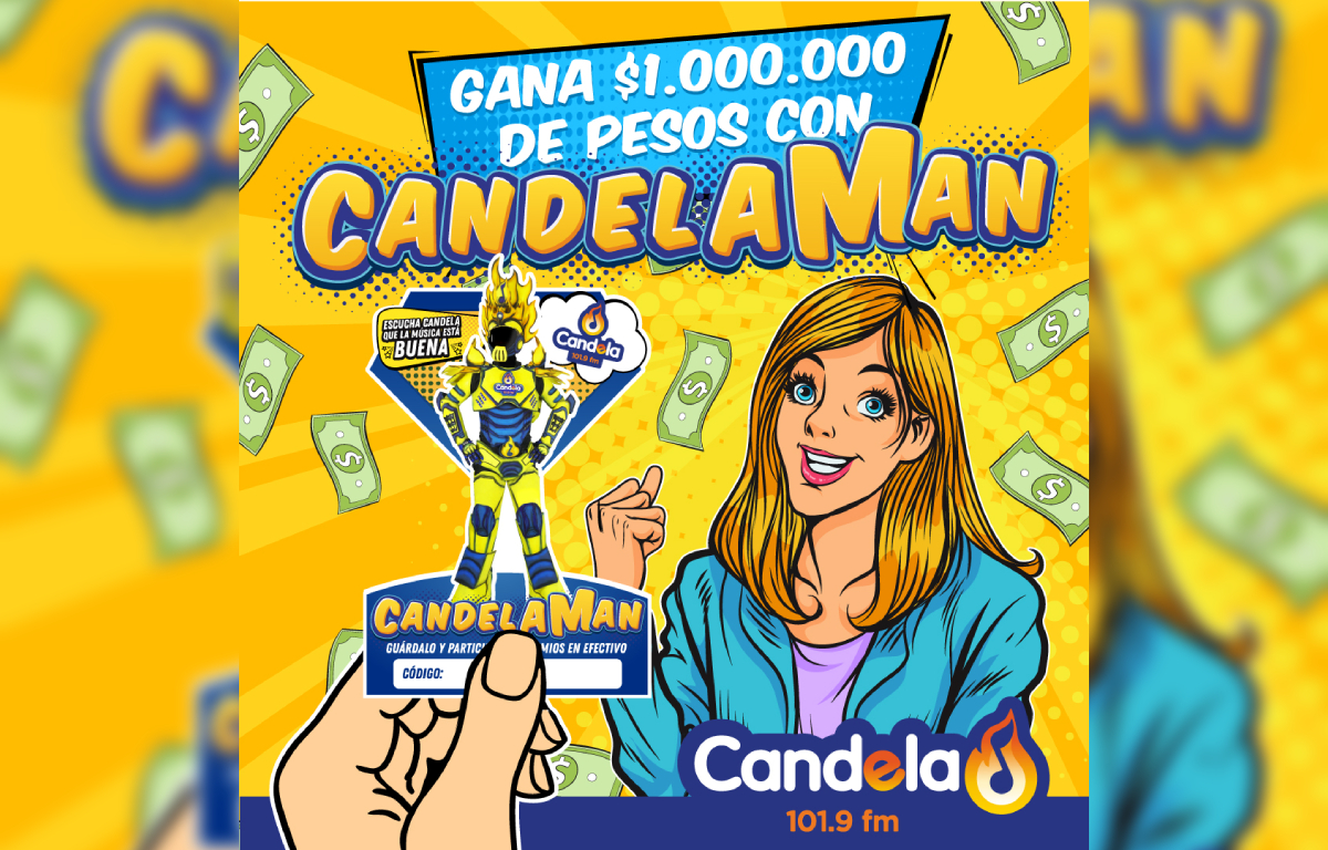 ¡Gana $1'000.000 diariamente con Candelaman!