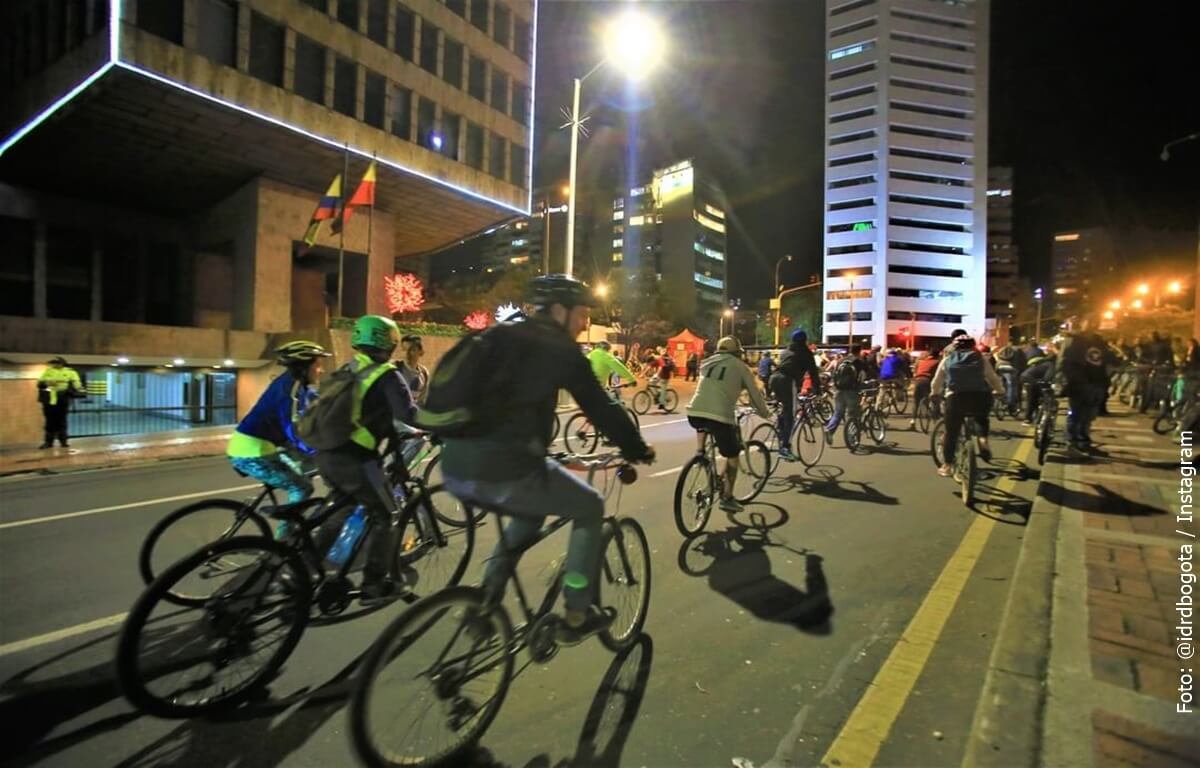 Vuelve la ciclovía nocturna a Bogotá, prográmese y evite trancones