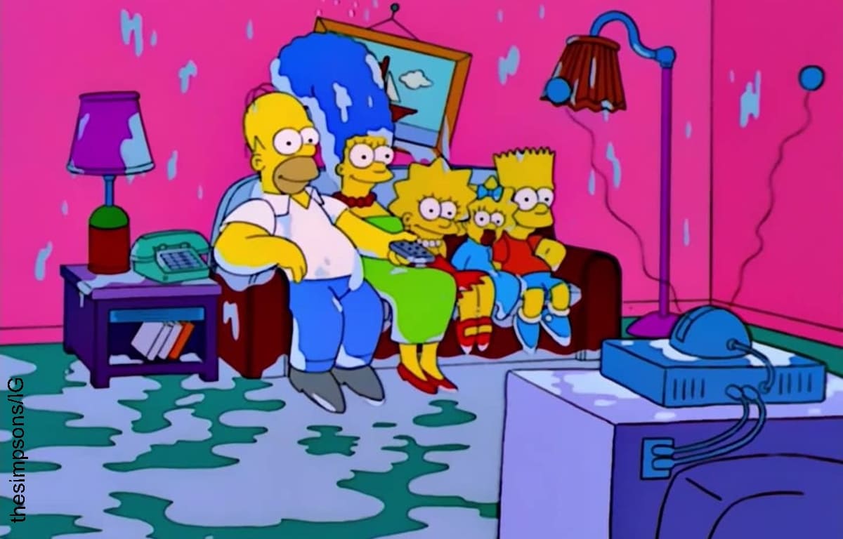 A un hombre le pagan en dólares por ver Los Simpson, ¡qué suertudo!