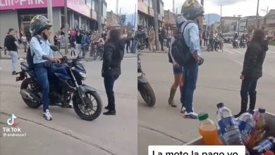 "Deme el casco": la reacción de mujer al pillar a pareja con otra en su moto