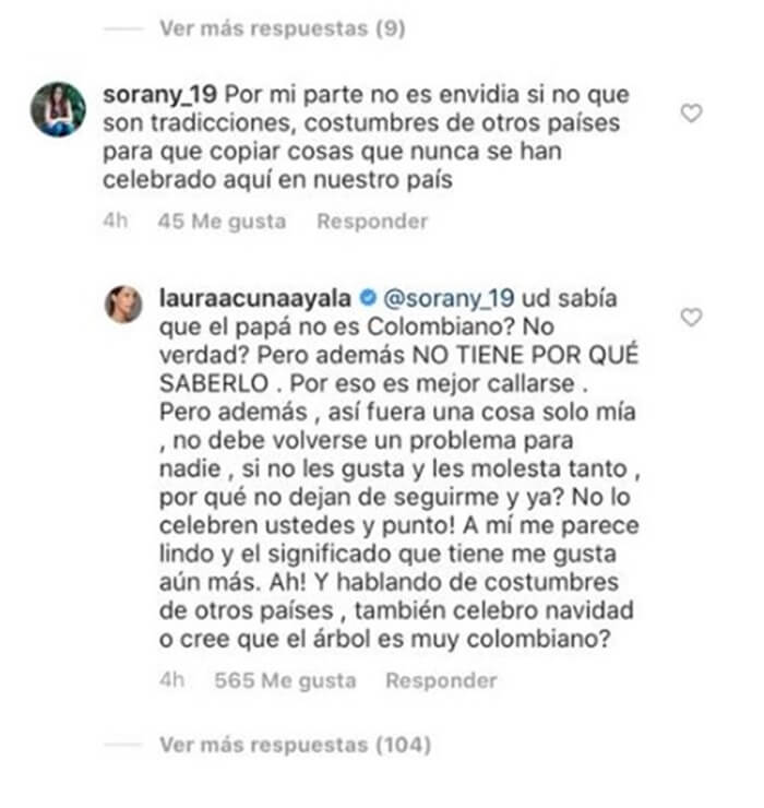 Captura Instagram Laura Acuña