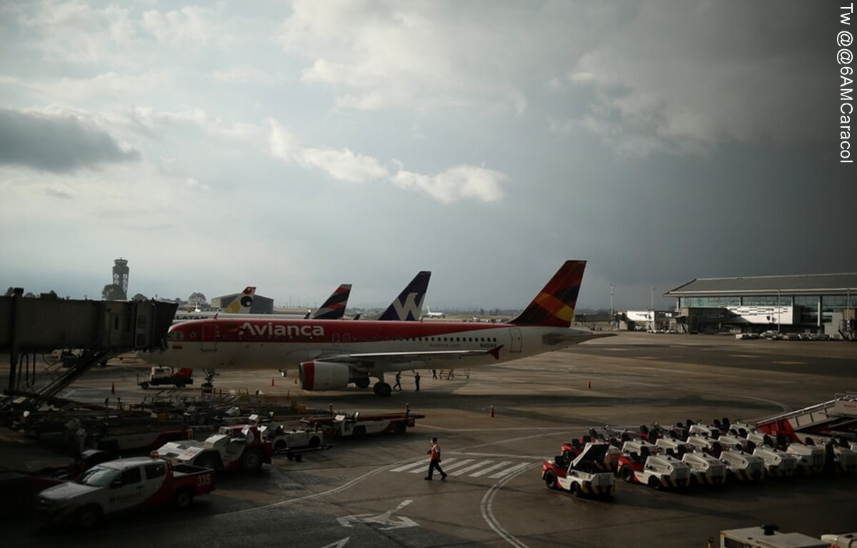 Aterrizaje de emergencia en el aeropuerto El Dorado