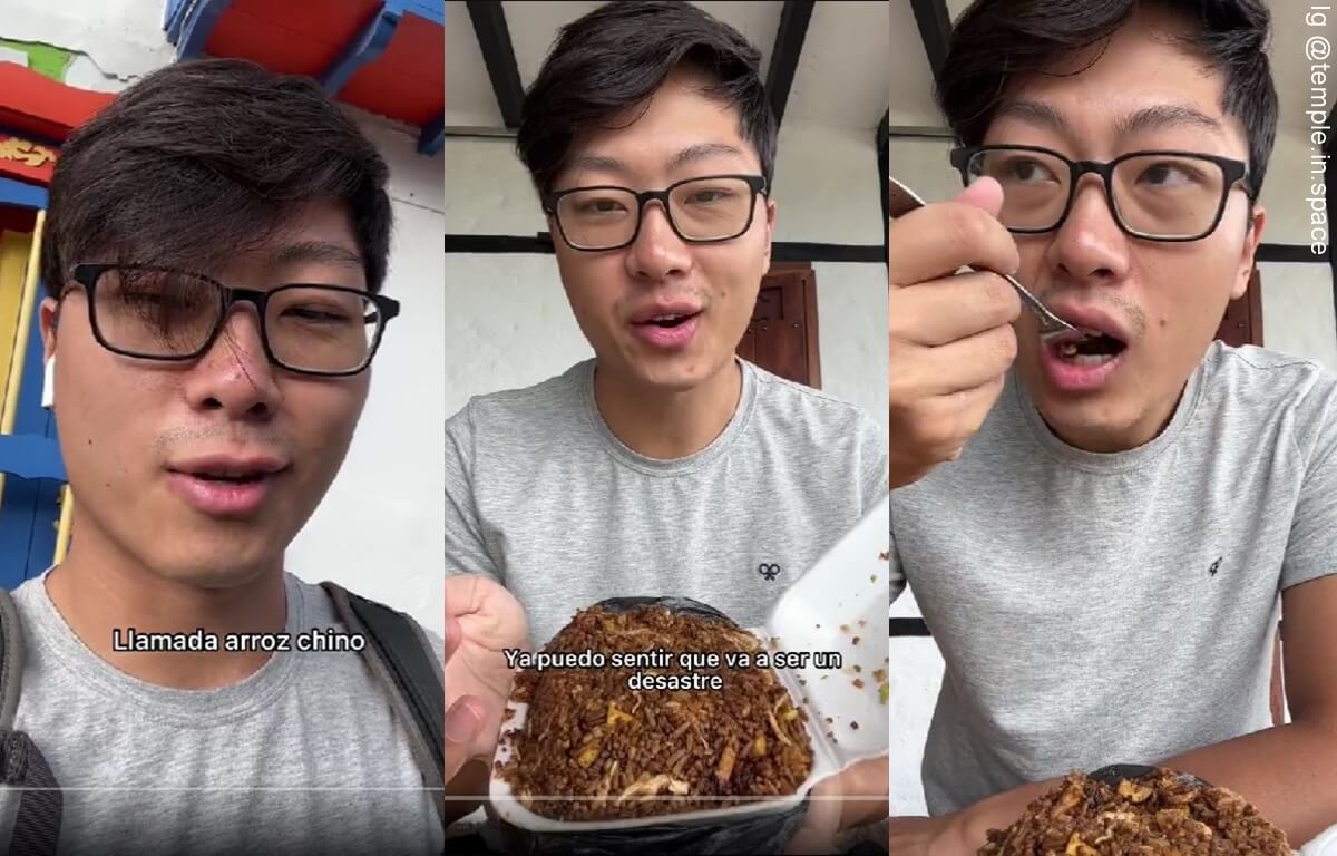 Video: Influenciador chino comió arroz chino bogotano