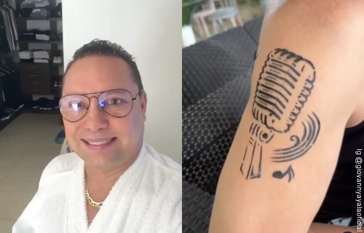 Giovanny Ayala se "tatuó" por primera vez y sorprende a sus fans