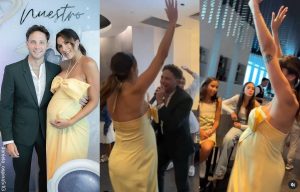 baile de Daniela Ospina en su baby shower