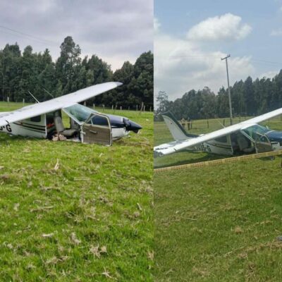 Accidente de una avioneta cerca de Bogotá