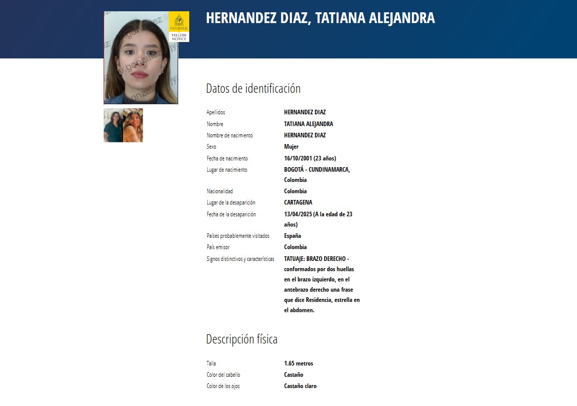detalles caso Tatiana Hernández