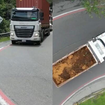 Líneas rojas en carreteras