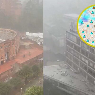 Mapa Lluvias en vivo hoy Bogotá 2