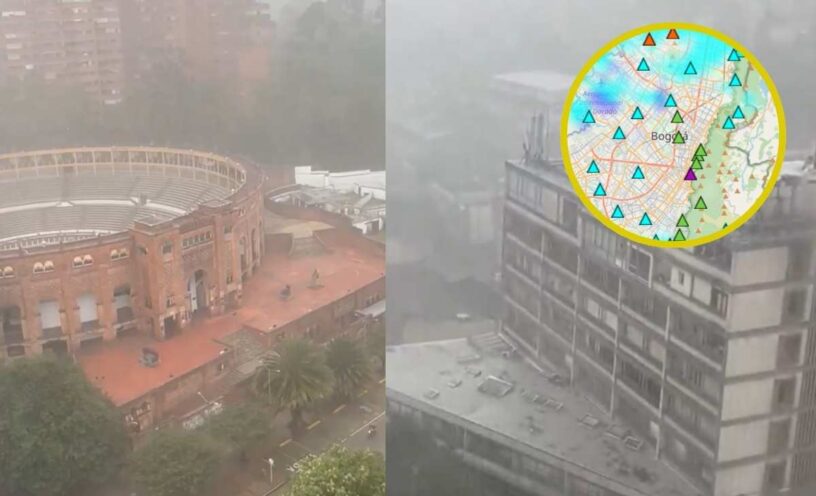 Mapa Lluvias en vivo hoy Bogotá 2