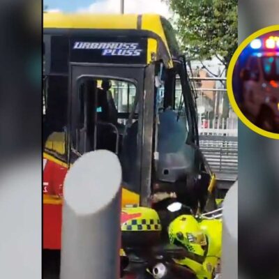 accidente Transmilenio Calle 80