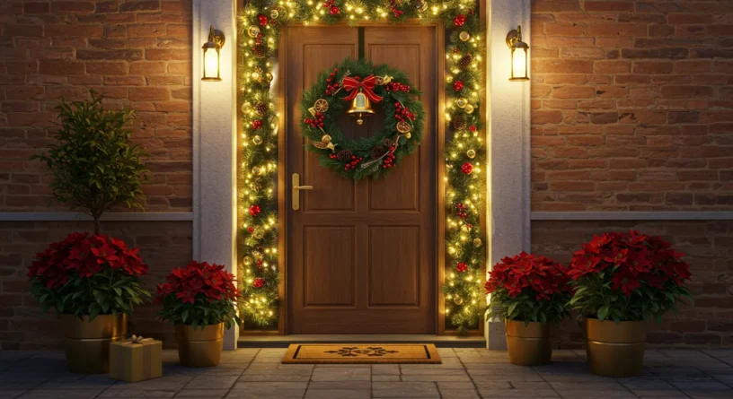 Abre las puertas a la prosperidad: Ideas originales para decorar tu entrada esta Navidad y atraer la buena energía