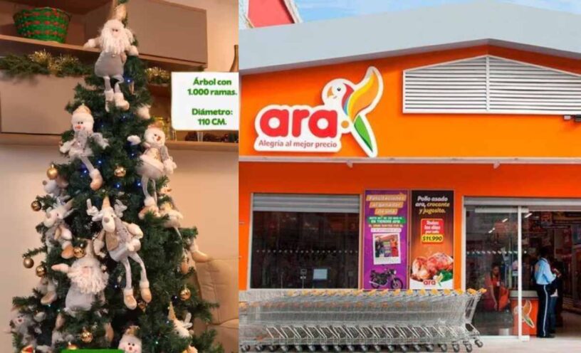 árbol de navidad económico de Tiendas Ara