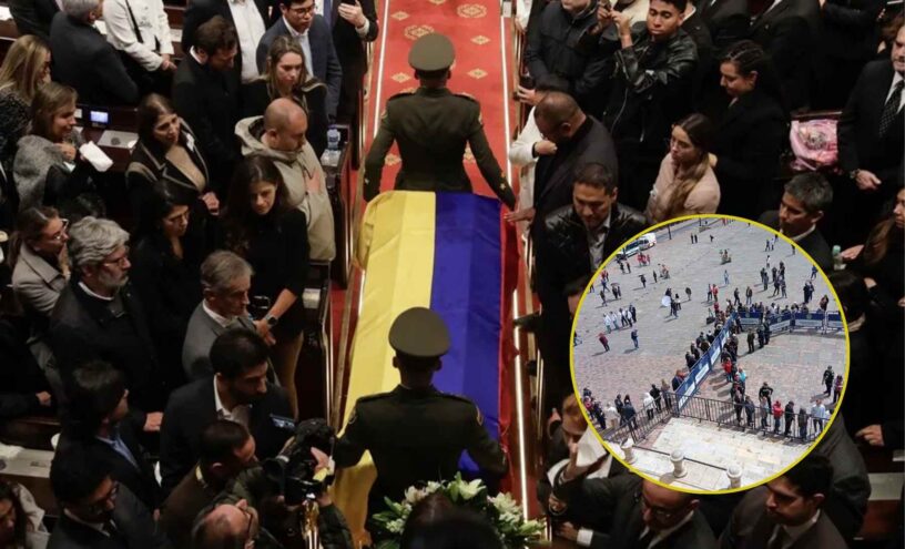 así despiden los ciudadanos a Miguel Uribe en el Congreso