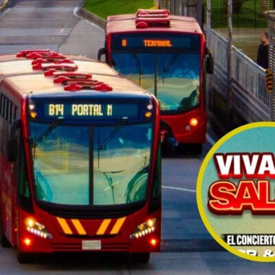 rutas de Transmilenio en Viva la salsa