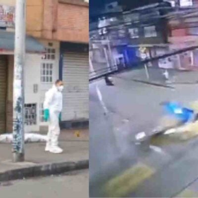 video del accidente que dejó a dos personas fallecidas en Bogotá