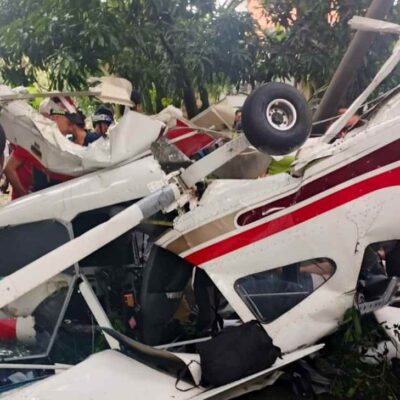 avioneta se estrelló cerca al estado de Medellín