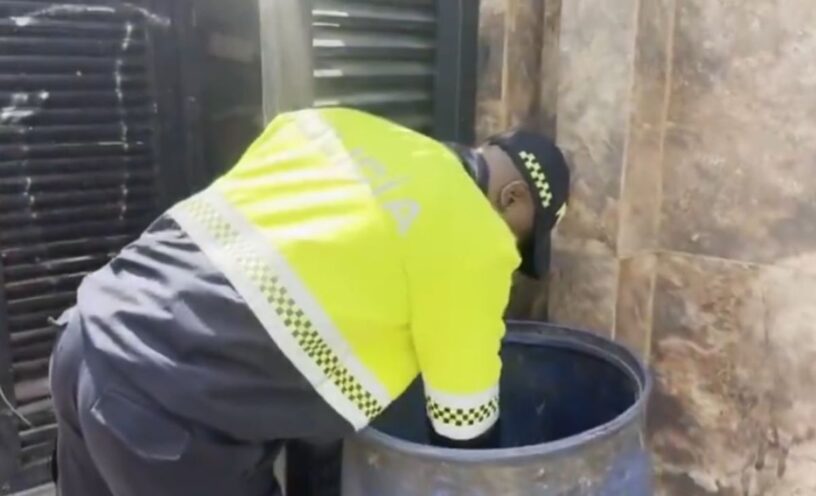 bebé fue encontrado en un bote de basura en Kennedy