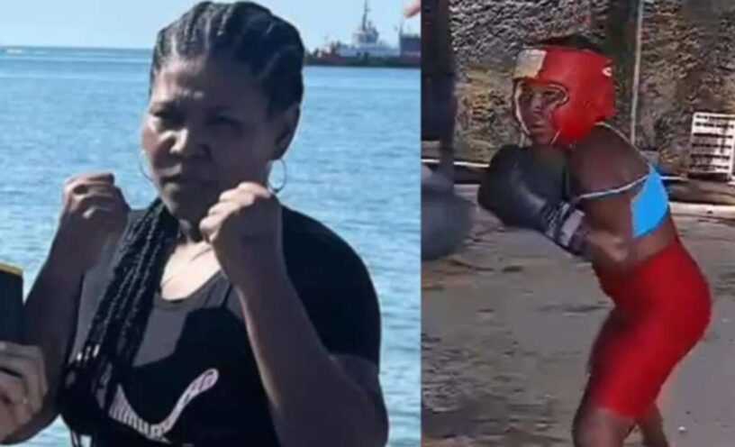boxeadora colombiana que perdió una pierna tras un accidente de tránsito