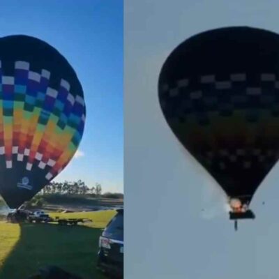 cae globo aerostático en Brasil