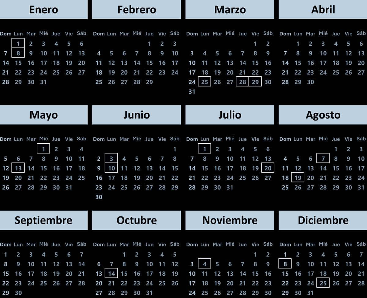 Colombia Tendrá 18 Festivos En 2024 ¡píllate El Calendario Candela 8182