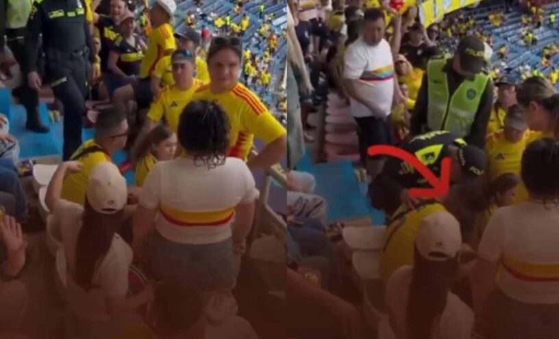 Candela Estéreo se retracta de la noticia de la noticia hombre fue pillado con su presunta amante durante el partido de Colombia
