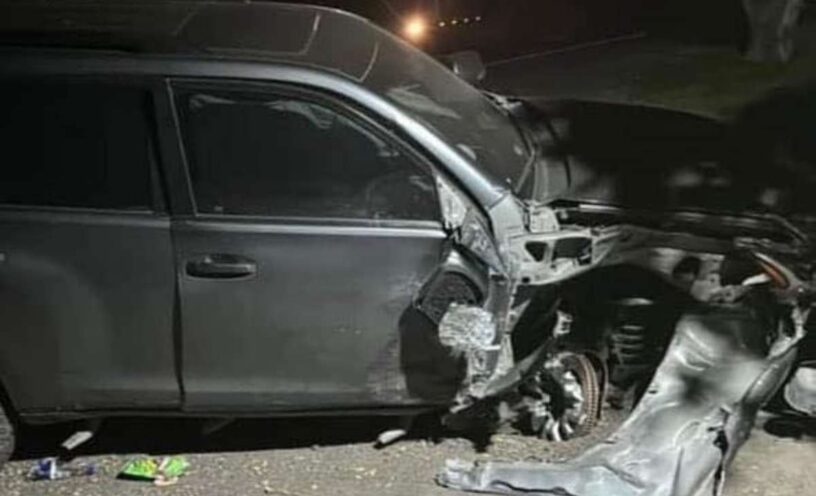 cantante de música popular sufrió terrible accidente de tránsito