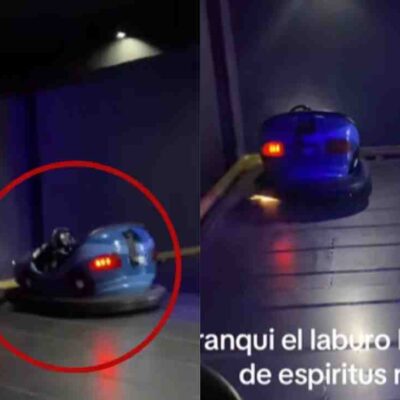 Captan un fantasma en parque de diversiones