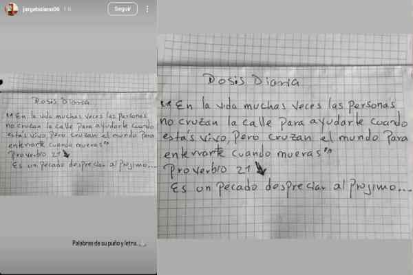 carta que escribió Jorge Bolaño antes de morir