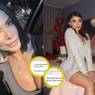 chat de lo que ocurrió realmente entre Karina y la expareja de Laura G