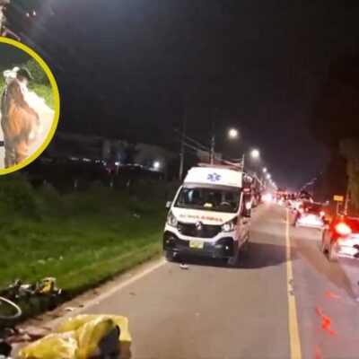 Ciclista murió arrollada por una grúa en la vía Sibaté