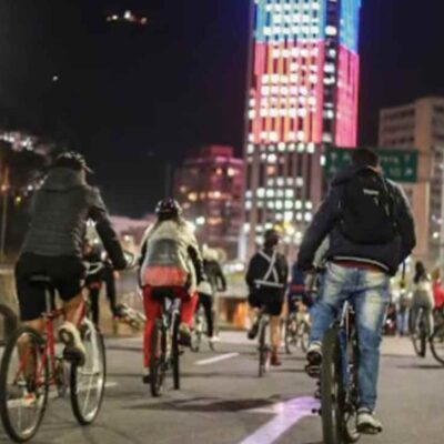 Ciclovía de 17 horas en Bogotá