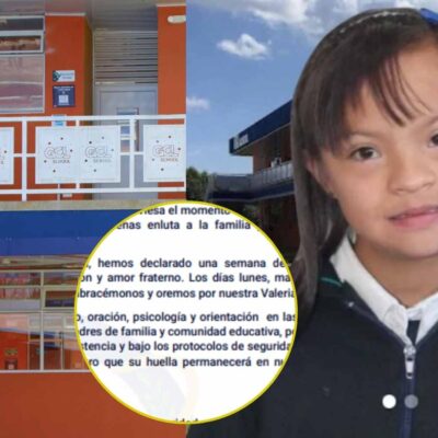 colegio de Valeria Afanador se pronunció tras su muerte