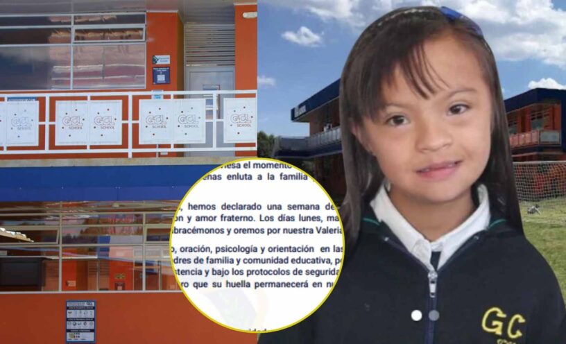 colegio de Valeria Afanador se pronunció tras su muerte