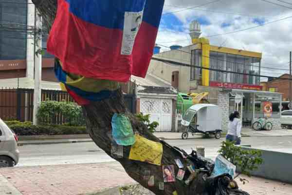 como luce el lugar del atentado contra Miguel Uribe